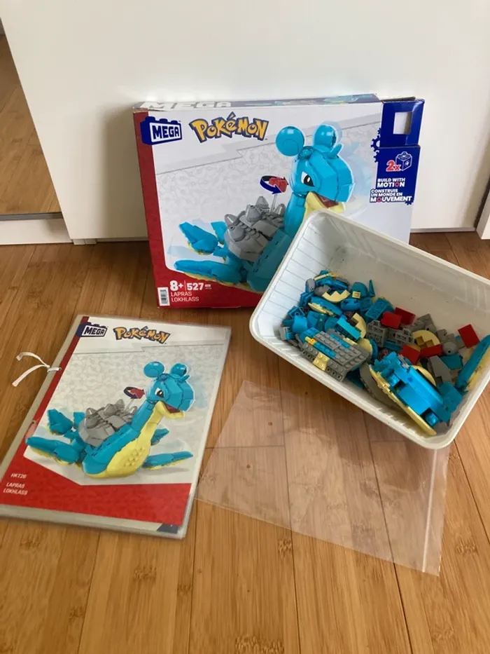 Pokemon Mega Figurine Lapras HKT26  fourni avec boite et notice plastifiée pour plus de plaisir
