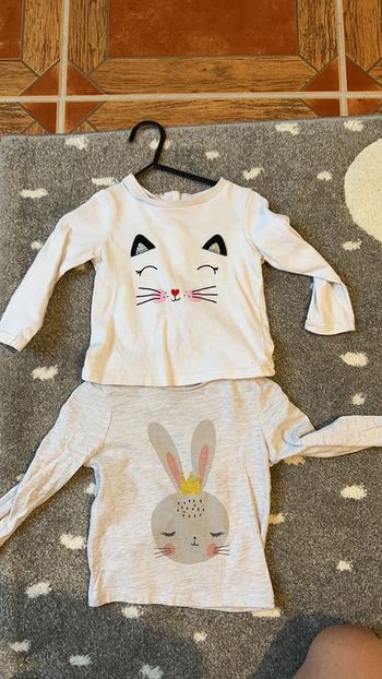 Lot de haut manche longue 9/12mois