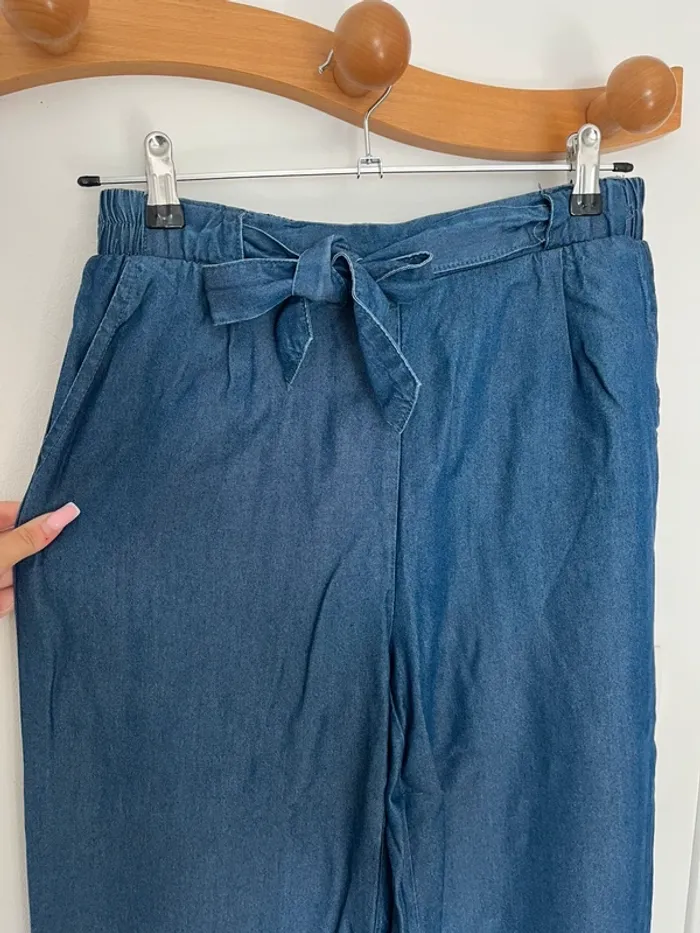 Pantalon fluide effet jean - photo numéro 2