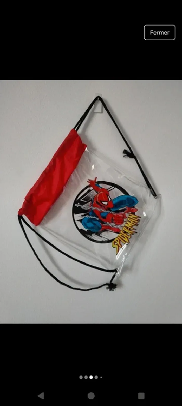 Sac à dos Spiderman avec fournitures scolaires - photo numéro 2