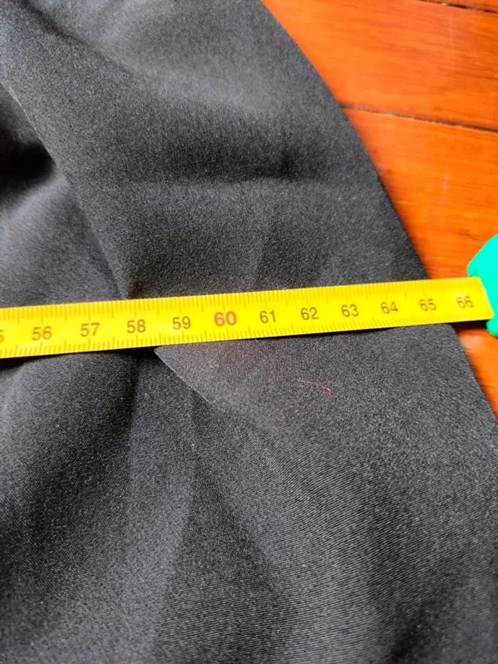 Pantalon ajustable noir à jambes larges - photo numéro 5