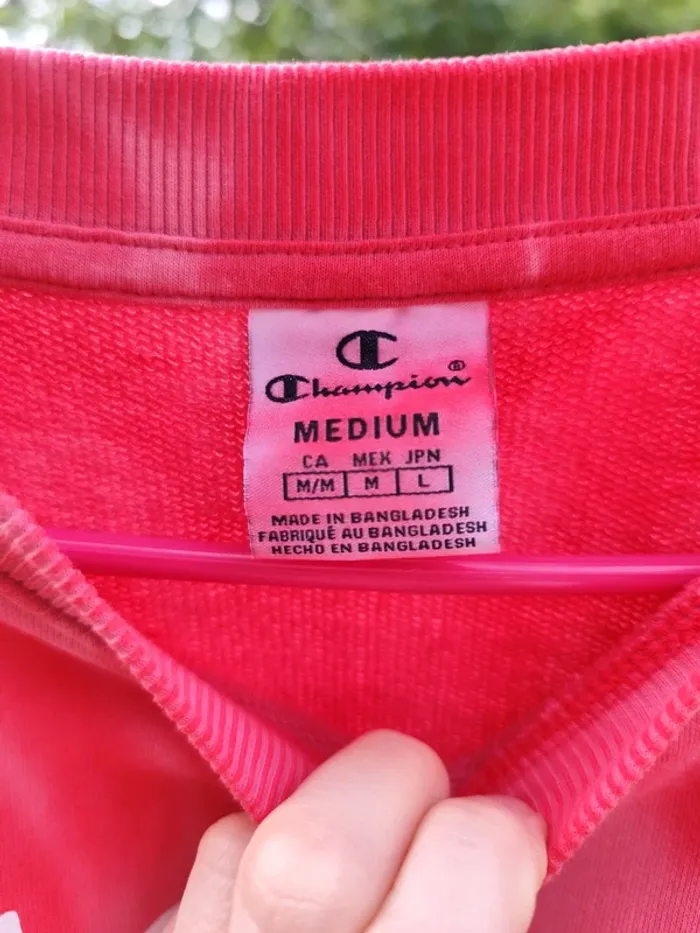 Sweat corail Champion taille M - photo numéro 3