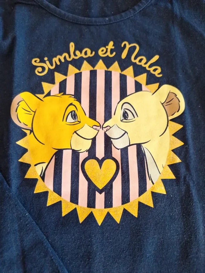 Tee-shirt simba et nala - photo numéro 2