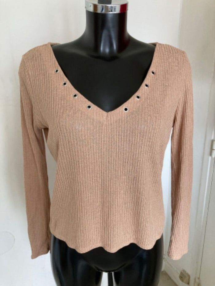Pull fin col V H&M taille 38/M