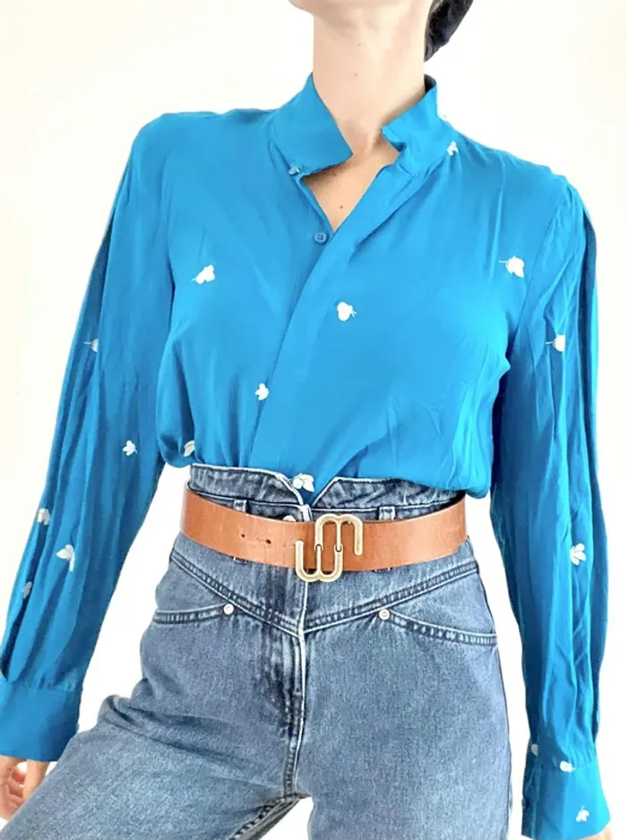 Chemise Galeries Lafayette en excellent état taille 34 - photo numéro 2