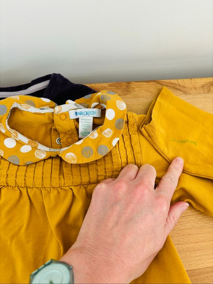 Lot vêtements 2 ans tons jaune/violet/gris - photo numéro 10