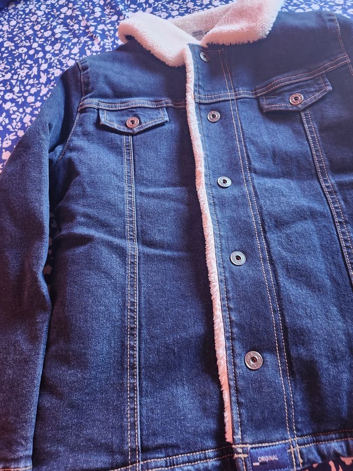 Veste en jean  fourrée - photo numéro 10