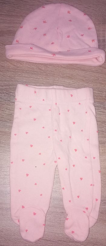 Ensemble rose pale fille naissance