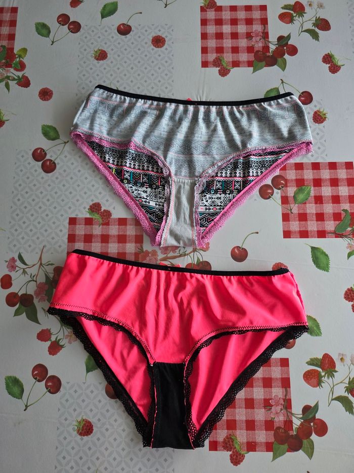 LOTS DE 2 CULOTTES FEMME TAILLE 40 MARQUE FASHION PRIVATE COMPANY - photo numéro 3