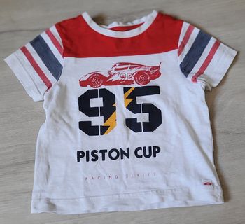 T shirt manches courtes Disney Cars 2 ans 