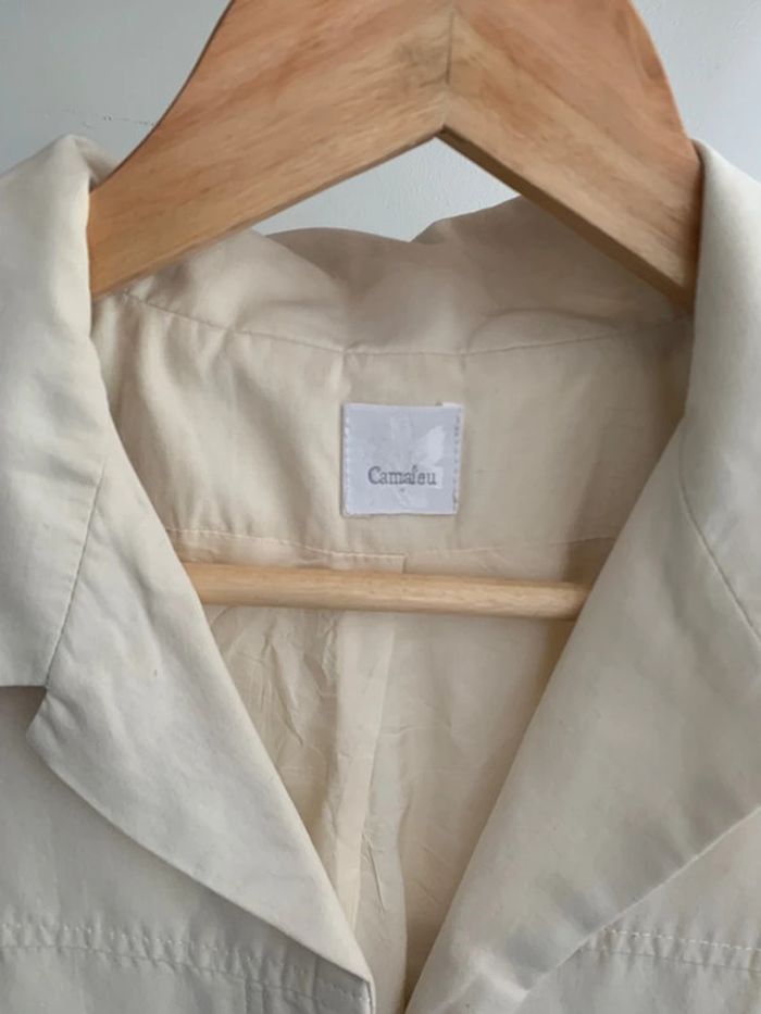 chemise Camaïeu crème taille S - photo numéro 4