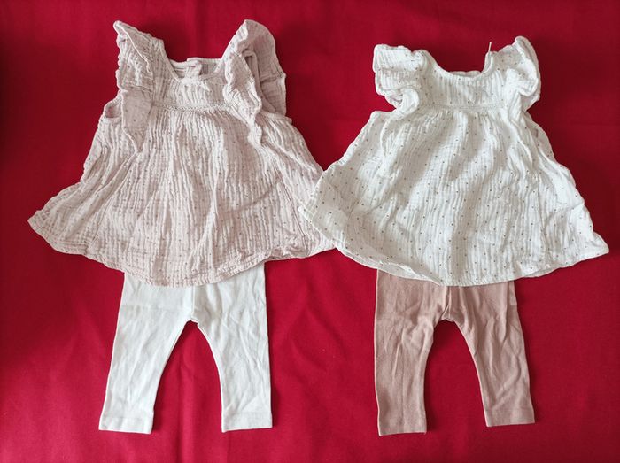 ensembles robes + legging  3 mois