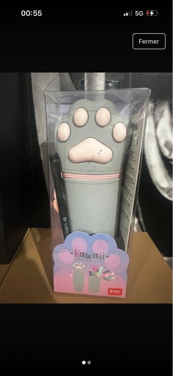 trousse chat crayon recharge legami