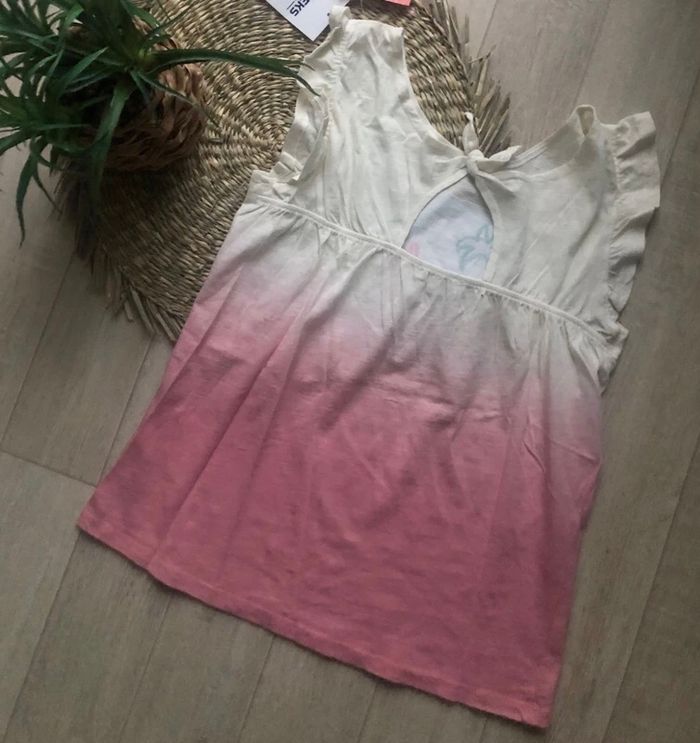 Tee-shirt blanc rose fille Creeks - photo numéro 4