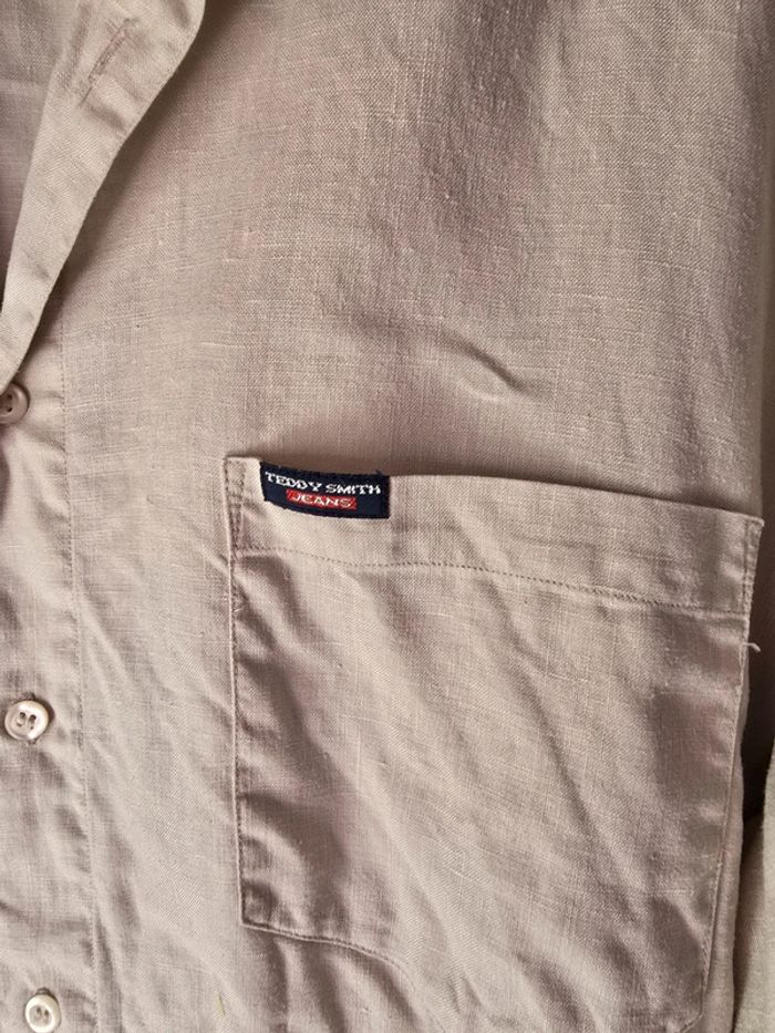 Chemise teddy Smith 100Lin taille L - photo numéro 2