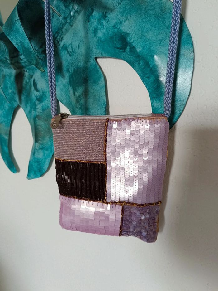 Sac d'été à bandoulière avec sequins