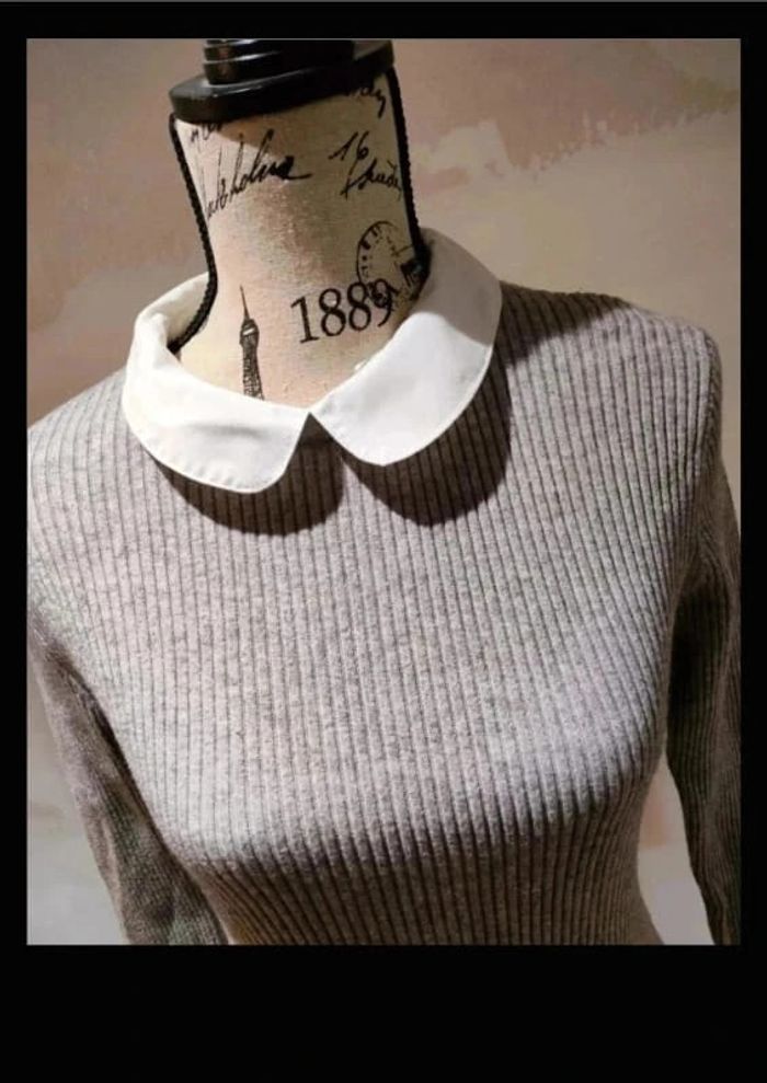 Pull gris - photo numéro 2