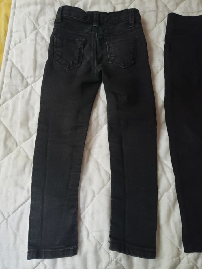 Lot jeans skinny ! Leggings fille 4 ans - photo numéro 4
