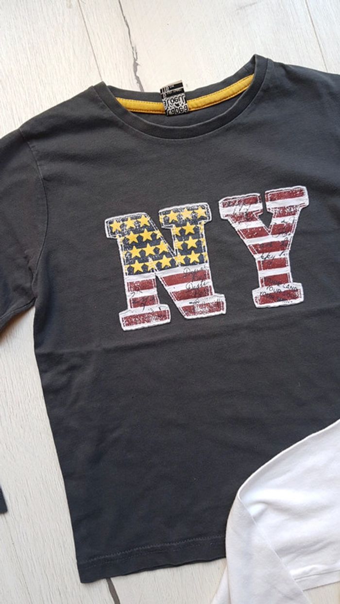 Lot de 2 tee shirts manches longues garçon 6ans - photo numéro 2