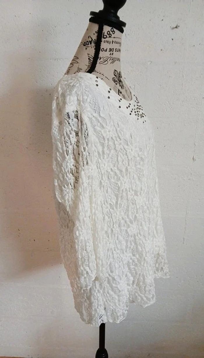 Pull dentelle tbe taille 42/44 - photo numéro 4