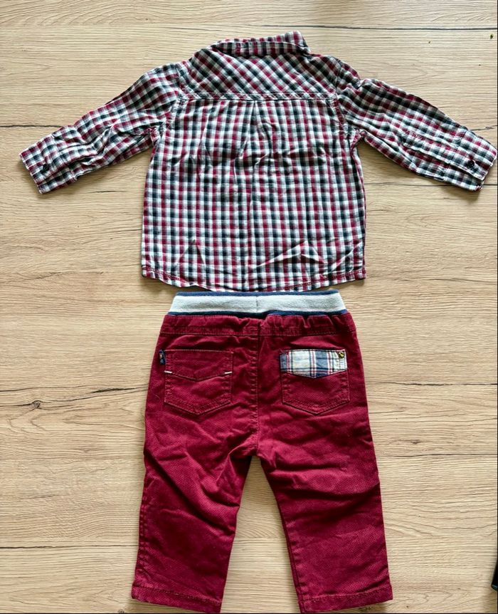 Chemise et pantalon 9 mois - photo numéro 2
