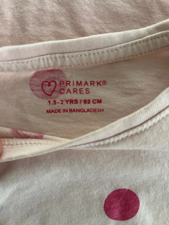 Lot tee shirts manches courtes fille 1,5ans 2 ans - photo numéro 2