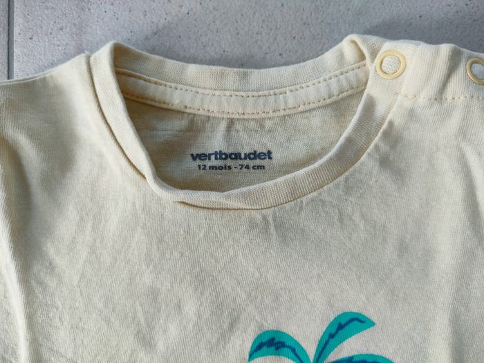 Tee-shirt jaune croco - Taille 12 mois - photo numéro 3