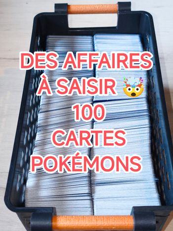 Lot de 100 cartes Pokémon VF en très bon état