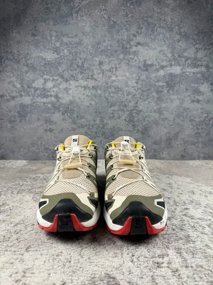 Salomon XA Pro 3D V9 - Beige & Multicolor - Blue & Yellow & Red - photo numéro 2