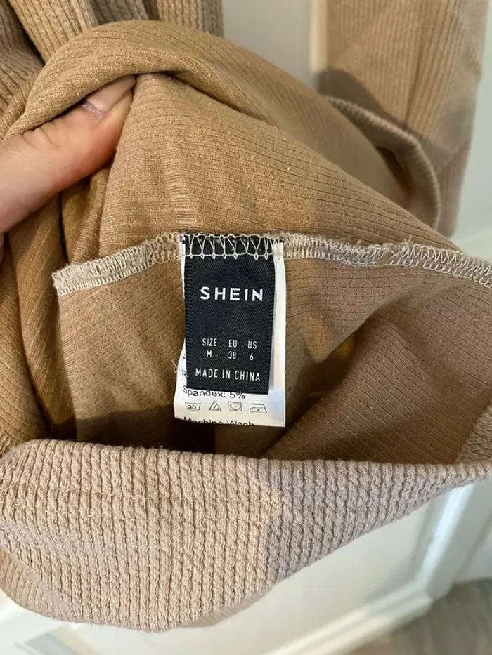 Robe de grossesse / maternité beige shein M - photo numéro 3