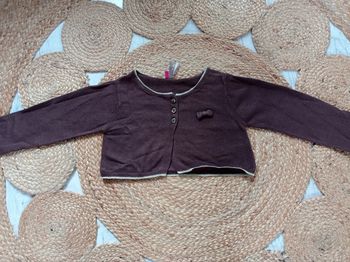 Gilet court fille 5 ans