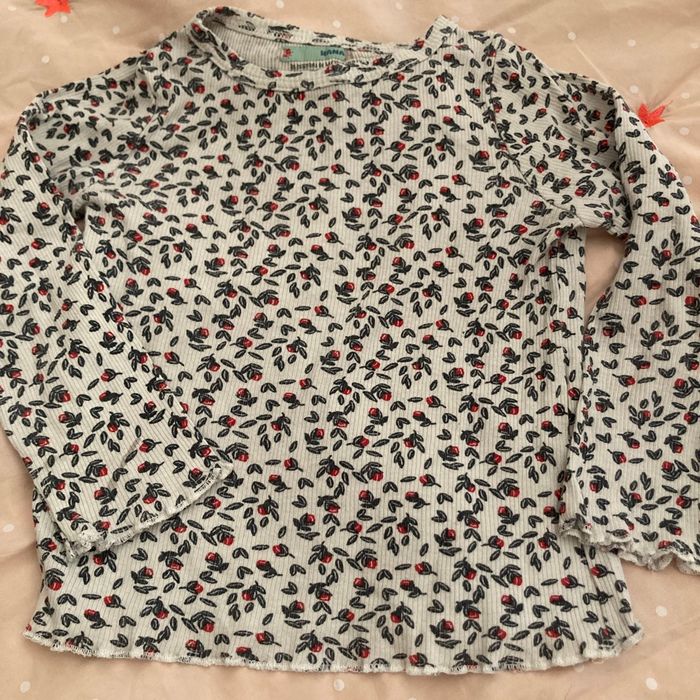 T Shirt à manches long coton avec des fleurs 🌷 - photo numéro 2