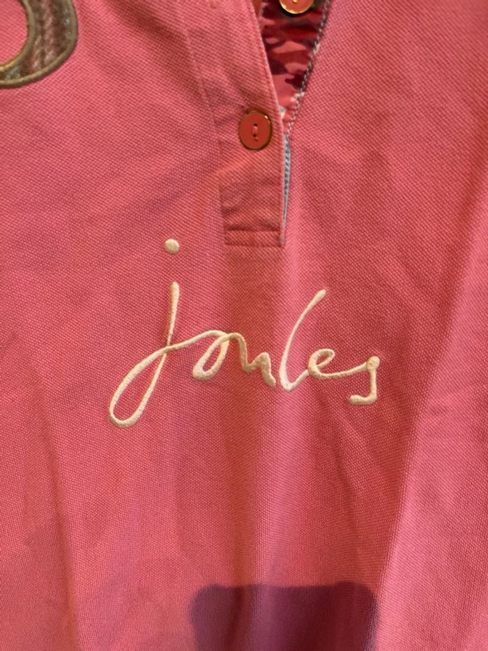 Polo Joules rose  taille s - photo numéro 3