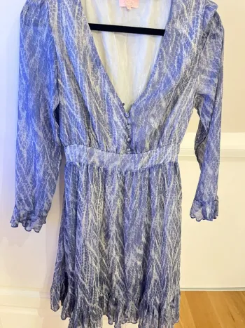 Robe longue bleu clair