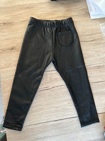 Legging similicuir Zara neuf 2/3 ans
