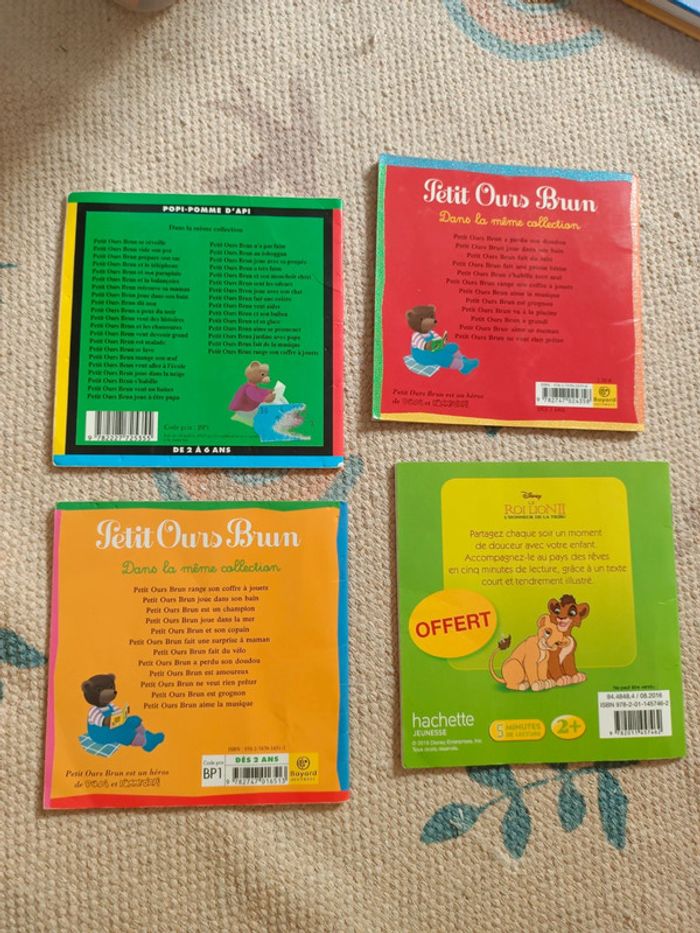 Lot 3 livres petit ours brun - photo numéro 2