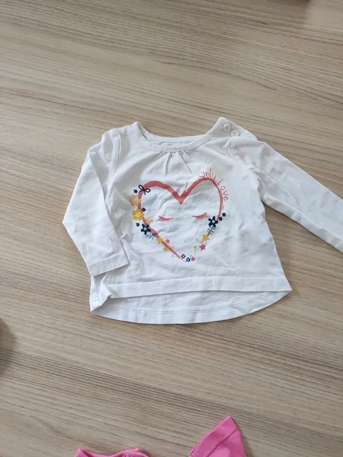 Lot 5 t-shirts manches longues 3 mois - photo numéro 9