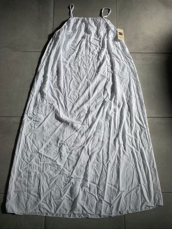 Magnifique robe longue blanche en viscose TU