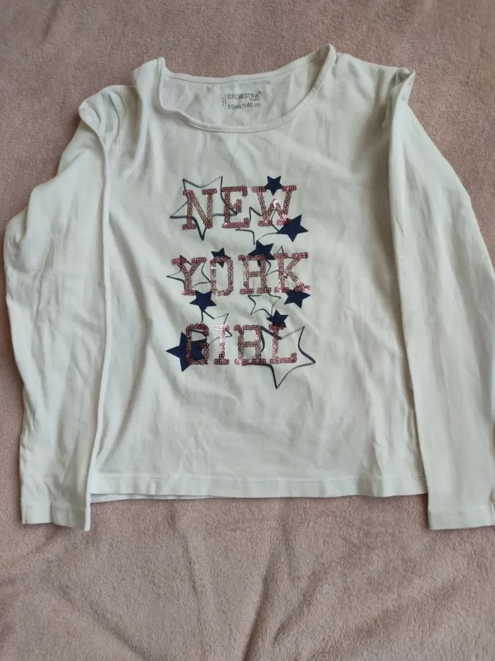 T-shirt à manches longues pour filles 10 ans - photo numéro 11