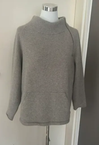Brunello Cucinelli  Pull over gris, taupe 100 % cachemire