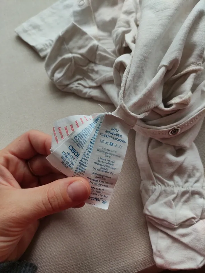 Petit pyjama été ourson 🐻 rose Obaibi 3 mois fille - photo numéro 5