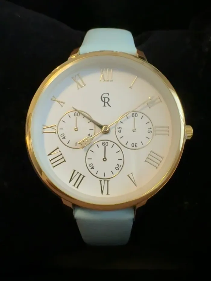 Montre Charlotte Raffaelli La Basic bleu léger neuve - photo numéro 2