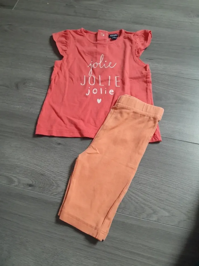 Lot T-shirt manches courtes 12 mois Kiabi