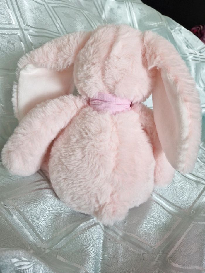Peluche Lapin rose atmosphera - photo numéro 3
