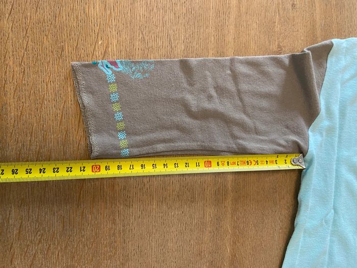 Ensemble jupe et top Catimini turquoise et taupe taille six ans - photo numéro 17