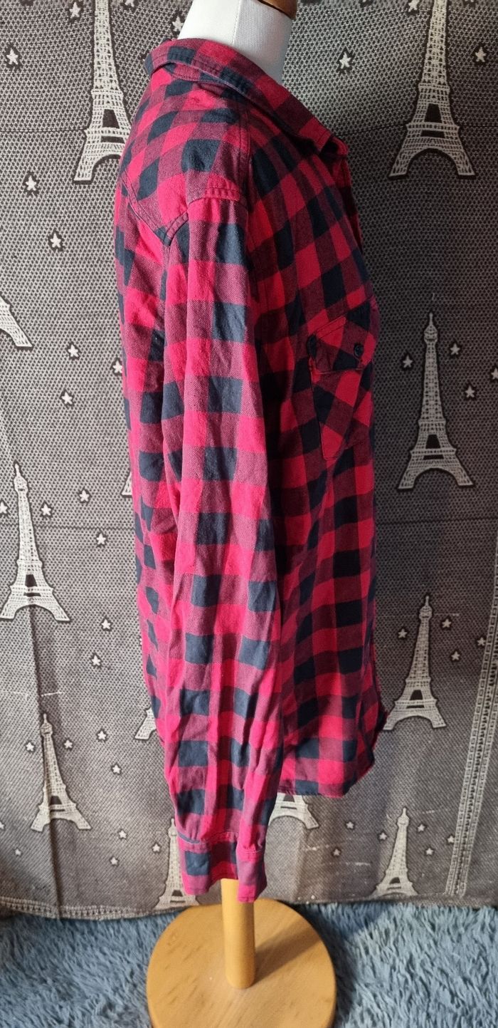 Chemise à carreaux manches longues 2xl mixte - photo numéro 4