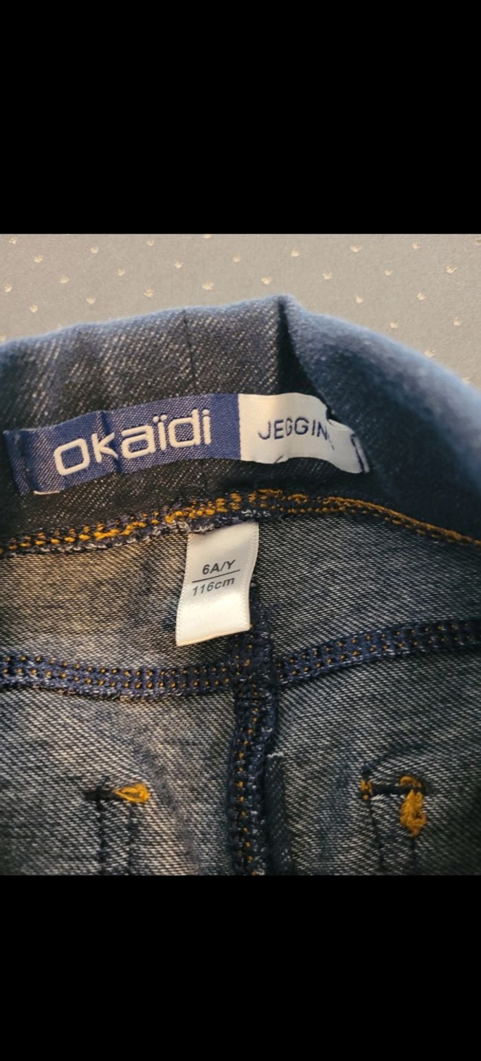 Jegging okaidi  116cm  parfait état - photo numéro 3
