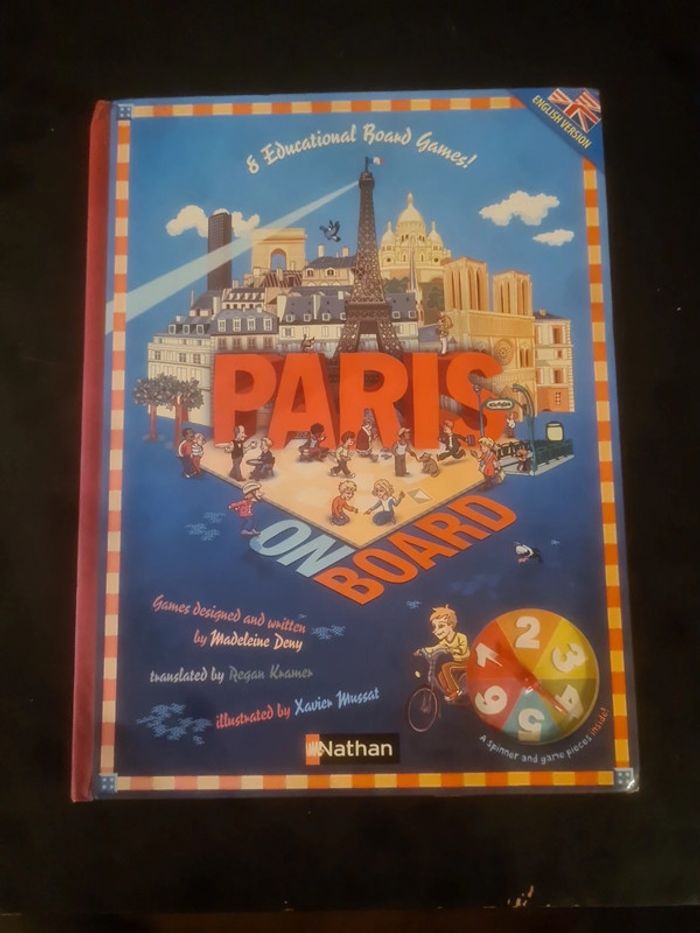 8 eductional board games Paris on board