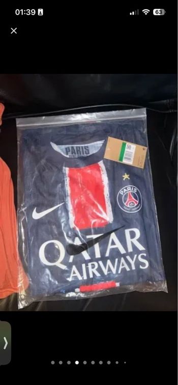 Maillot de foot PSG officiel étoile collector rare