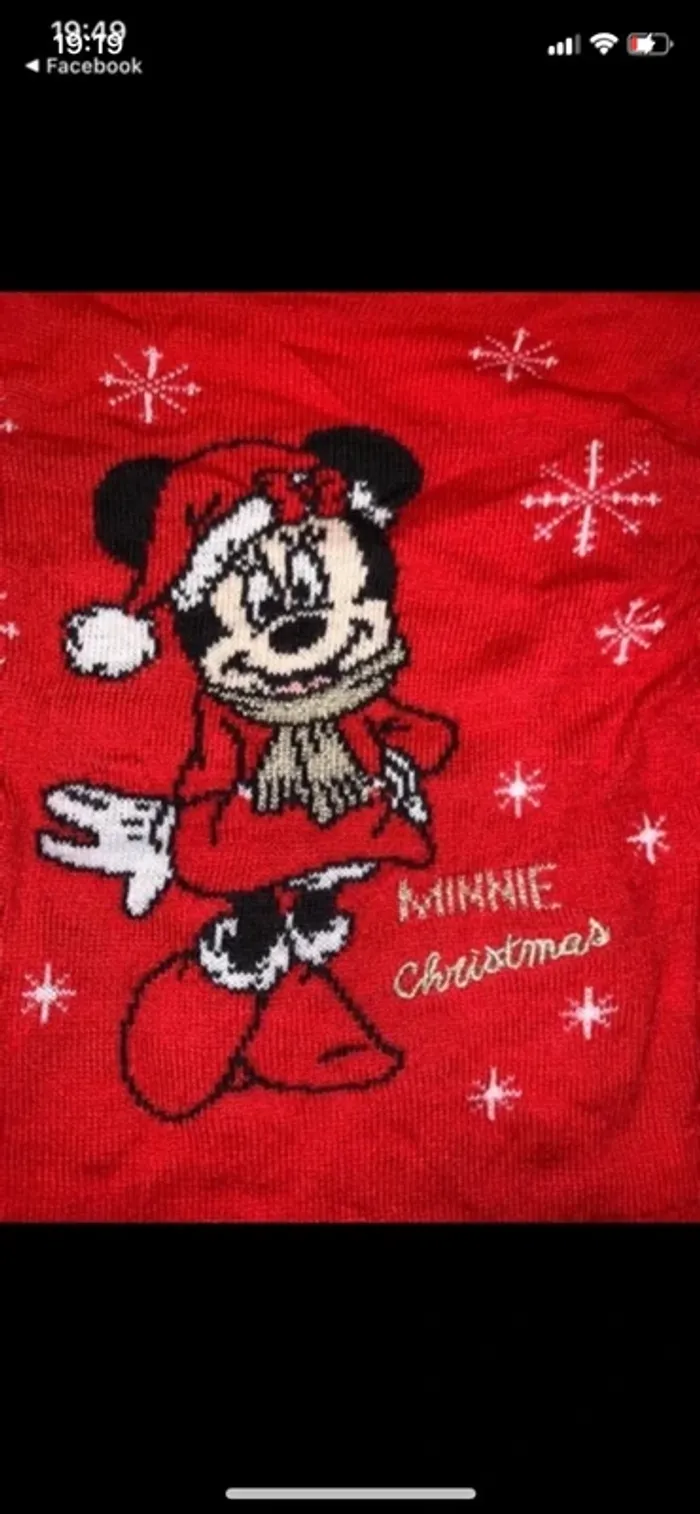 Pull de Noël Minnie taille 18 mois - photo numéro 2